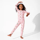 Bellabu Bear 2 piece PJ Set - Nutcracker Pink