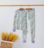 Nola Tawk Long Sleeve Organic Cotton PJ Set - Just Here For The Beads - Let Them Be Little, A Baby & Children's Clothing Boutique