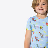 Bellabu Bear 2 piece Short Sleeve w/ Shorts PJ Set - SpongeBob Good Vibes