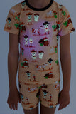 Birdie Bean Long Sleeve w/ Pants 2 Piece PJ Set - Willie (Glow in the Dark)