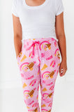 KiKi + Lulu Big Kid Lounge Pants - On Game Days We Wear Pink