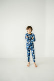 Macaron + Me Long Sleeve Toddler PJ Set - Camo Dino