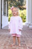 Trotter Street Kids Long Sleeve Embroidered Bloomer Set - Magical