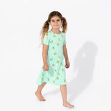 Bellabu Bear Girls Short Sleeve Dress - Rubber Ducky - Let Them Be Little, A Baby & Children's Clothing Boutique