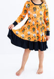 Birdie Bean Long Sleeve Birdie Dress - Michael (Glow in the Dark)