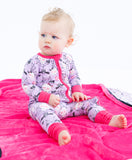 Birdie Bean Zip Romper w/ Convertible Foot - Carrie (Glow in the Dark)