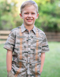 Blue Quail Clothing Co. Short Sleeve Guayabera Shirt - Classic Camo