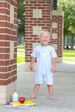 Trotter Street Kids Short Sleeve Short Romper - School Supplies