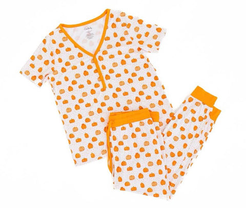 Soulbaby Women’s Short Sleeve Lounge Set - Polkadot Patch