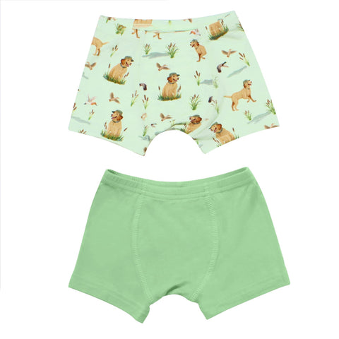 Free Birdees Boys Boxer Set of 2 - Duck Duck Dog