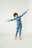 Macaron + Me Long Sleeve Toddler PJ Set - Camo Dino