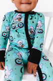 Kiki + Lulu Zip Romper w/ Convertible Foot - Ghost Rider