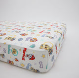 Bellabu Bear Fitted Crib Sheet - PAW Patrol Playful Pups