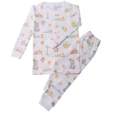 Baby Loren Long Sleeve Printed PJ Set - Honey Bear