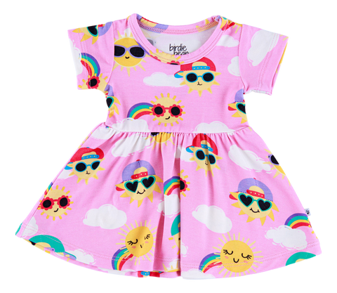 Birdie Bean Doll Dress - Aurora - Let Them Be Little, A Baby & Children's Clothing Boutique