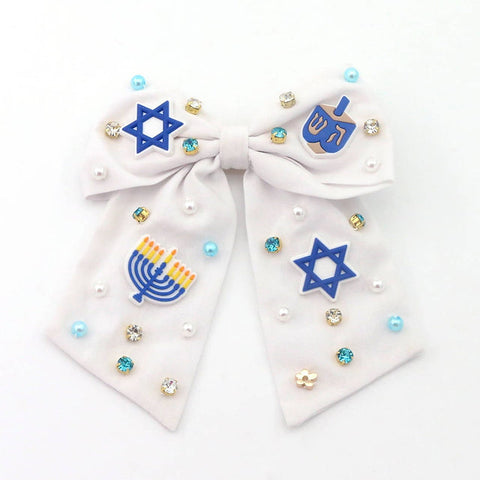 Poppyland Bow - Happy Hanukkah