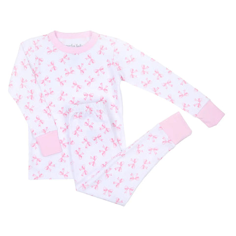 Magnolia Baby Long Sleeve Printed PJ Set - Baby Bows