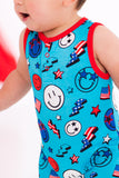 Birdie Bean Tank Shortie Romper - Ford - Let Them Be Little, A Baby & Children's Clothing Boutique