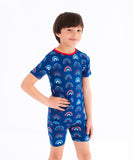 Birdie Bean Short Sleeve w/ Shorts 2 Piece PJ Set - Anthem - Let Them Be Little, A Baby & Children's Clothing Boutique