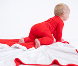 Birdie Bean Plush Toddler Birdie Blanket - Scarlet Ribbed - Let Them Be Little, A Baby & Children's Clothing Boutique