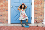 Pink Chicken Kit Dress - Varsity Letters