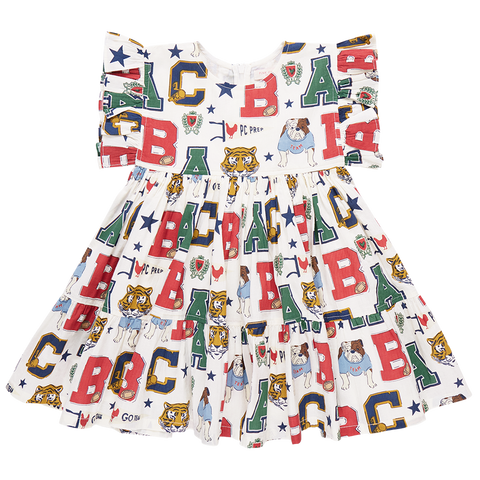 Pink Chicken Kit Dress - Varsity Letters