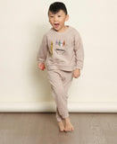 Greige Bamboo Fleece Sweatshirt - Almond Crayons - Let Them Be Little, A Baby & Children's Clothing Boutique