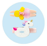 Lilies & Roses Alligator Clip - Swimming Girl & Unicorn Float - Let Them Be Little, A Baby & Children's Clothing Boutique