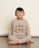 Greige Bamboo Fleece Sweatshirt - Almond Crayons - Let Them Be Little, A Baby & Children's Clothing Boutique