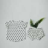 Baby Sprouts Shorties - Dots in Black - Let Them Be Little, A Baby & Children's Clothing Boutique