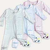 Bellabu Bear Convertible Footie - Sky Blue - Let Them Be Little, A Baby & Children's Boutique