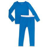 Bellabu Bear 2 piece PJ Set - Sonic Blue - Let Them Be Little, A Baby & Children's Boutique