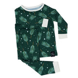 Sweet Bamboo Holiday 2 Piece PJ Set - Pine Sprigs - Let Them Be Little, A Baby & Children's Boutique