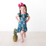 Posh Peanut Ruffled Cap Sleeve Hi Low Dress - Ananans - Let Them Be Little, A Baby & Children's Clothing Boutique