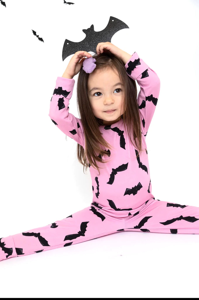 Bat Cat Pajama Set - Pants & Long Sleeve Top